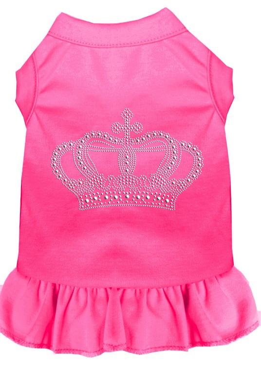 Rhinestone Crown Dress Bright Pink Sm